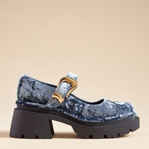 Circus by Sam Edelman Blue Velvet Platforms 6.5